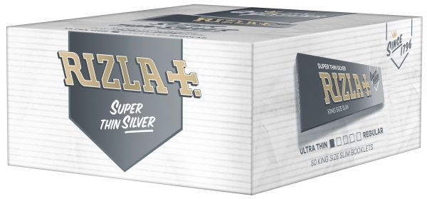 Rizla Paper Kingsize Silver Slim 50s