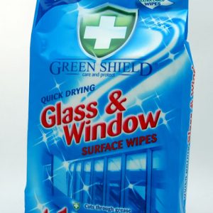 Green Shield Glass & Window Wipes 80s x 12