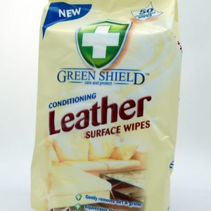 Green Shield Leather Wipes 80s x 12