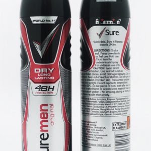 Sure Mens Deodorant (Various) 150ml x 6