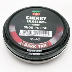 Cherry Blossom Shoe Polish Dark Tan x 12