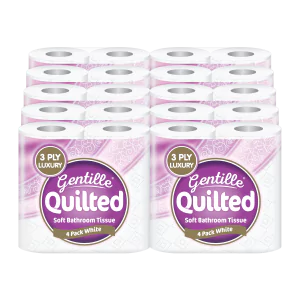 Gentille Quilted Toilet Roll 3ply 4pk x 10